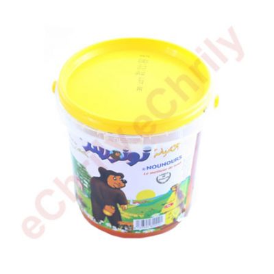 Flacon d'Asila Nounours Sirop Substitut de Miel 500 G, essentiel pour la cuisine.