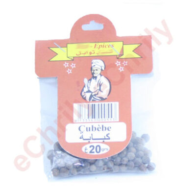 Poivre cubèbe 20g, parfait pour dolma, tajine, marqa, tlitli et plats algériens. Commandez sur eChrily courses par internet et Livraison à domicile.