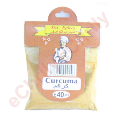 Curcuma en poudre 40g – Épice idéale pour plats algériens comme chorba, couscous ou dolma. sur eChrily courses par internet avec livraison à domicile