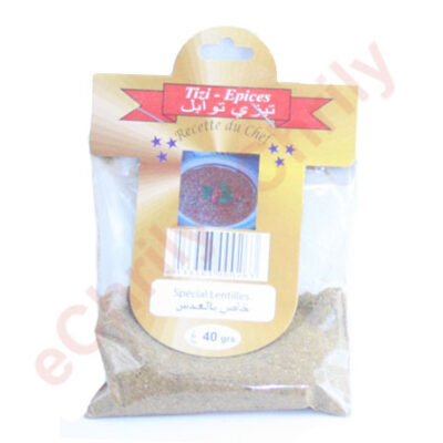 Épices Spécial Lentilles 40g – Mélange pratique et savoureux pour plats de lentilles algériens. Achetez en ligne sur eChrily. Livraison à domicile